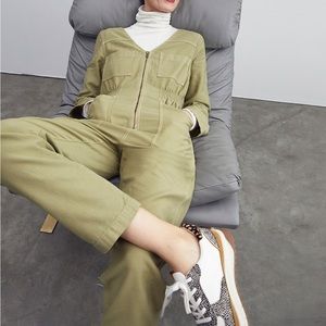 Madewell Garment-Dyed Patch Pocket Coveralls Jumpsuit